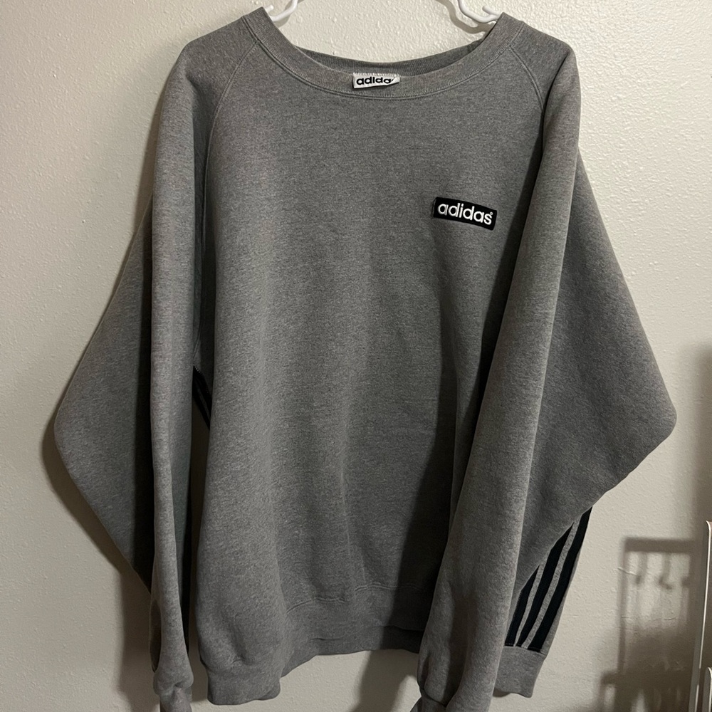 adidas Gray Crewneck Sweatshirt